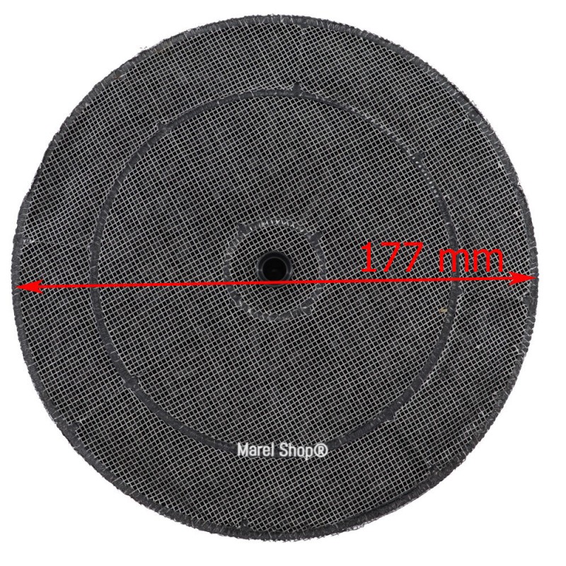 Filtro ai Carboni Attivi Antiodore Diametro Superiore 177 mm Diametro Inferiore 168 mm per Cappa Turboair Zanussi Candy T2001 50