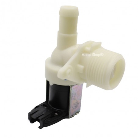 Valvola Elettrovalvola con Morsettiera per Carico Acqua Lavatrice Whirlpool Ignis 1 Beccuccio Uscita Piegato 481227128375