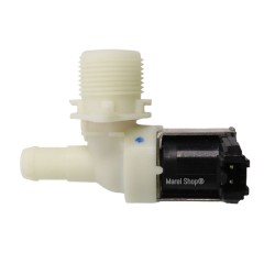 Valvola Elettrovalvola con Morsettiera per Carico Acqua Lavatrice Whirlpool Ignis 1 Beccuccio Uscita Piegato 481227128375