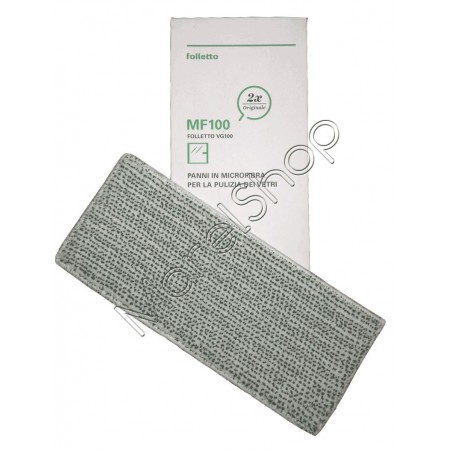Confez. 2 Panni In Microfibra Originali Vorwerk Lavavetro VG100