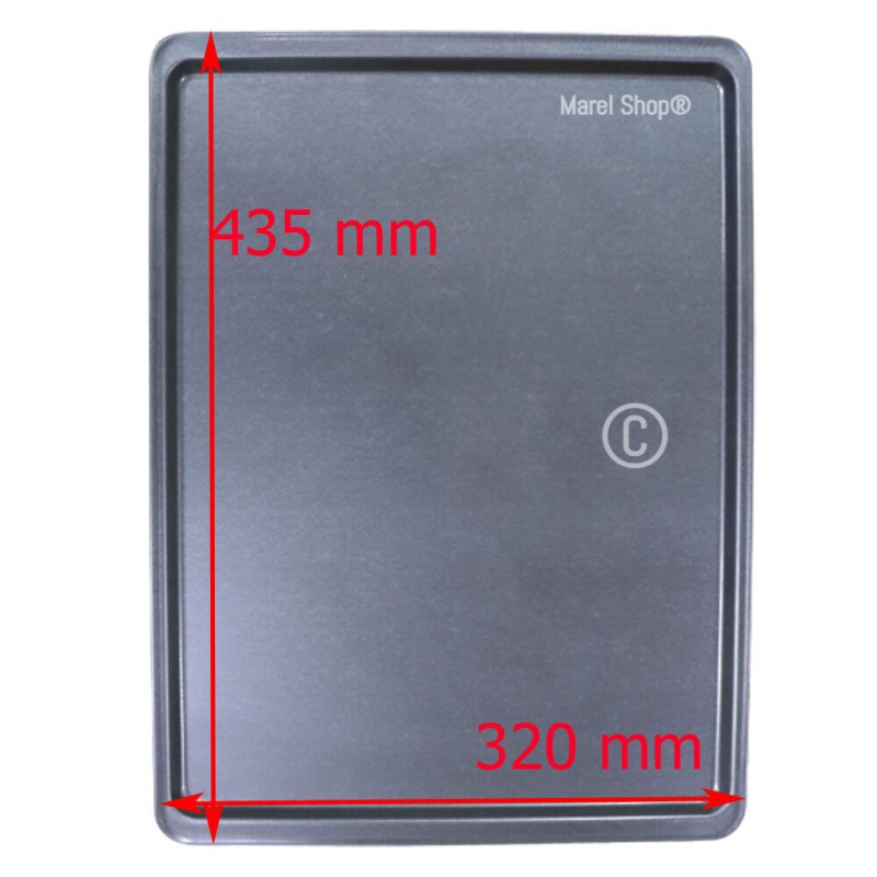 Leccarda Teglia Vassoio in Alluminio per Forno Smeg 435 x 320 mm 030370438