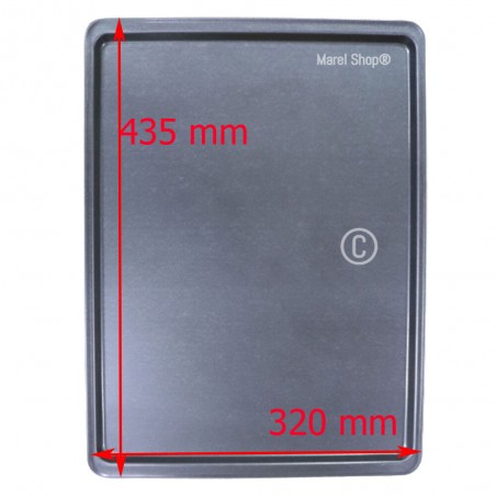 Leccarda Teglia Vassoio in Alluminio per Forno Smeg 435 x 320 mm 030370438