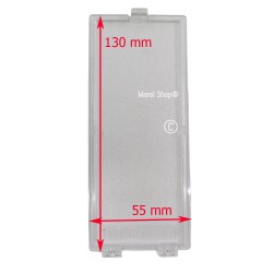 Plafoniera Copertura Lampada 130 x 55 mm per Cappa Elica Whirlpool PLA0138856A