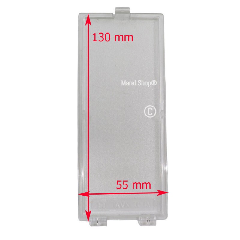 Plafoniera Copertura Lampada 130 x 55 mm per Cappa Elica Whirlpool PLA0138856A