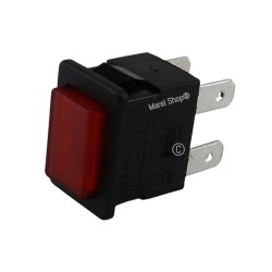 Interruttore per accensione rosso bipolare per Vaporella Polti M0006009