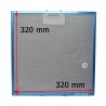 Filtro alluminio per cappa per Elica 320 x 320 x 9 mm