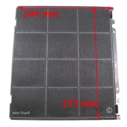 Filtro ai Carboni Attivi Antiodore TYPE D242 244 x 273 mm per Cappa Ariston Indesit Hotpoint 484000008777
