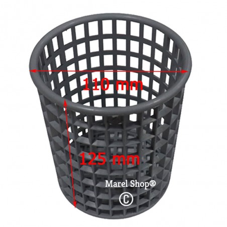 Cestello Contenitore Portaposate Diametro 110 mm Altezza 125 mm per Lavastoviglie Domestiche ed Industriali 3055013