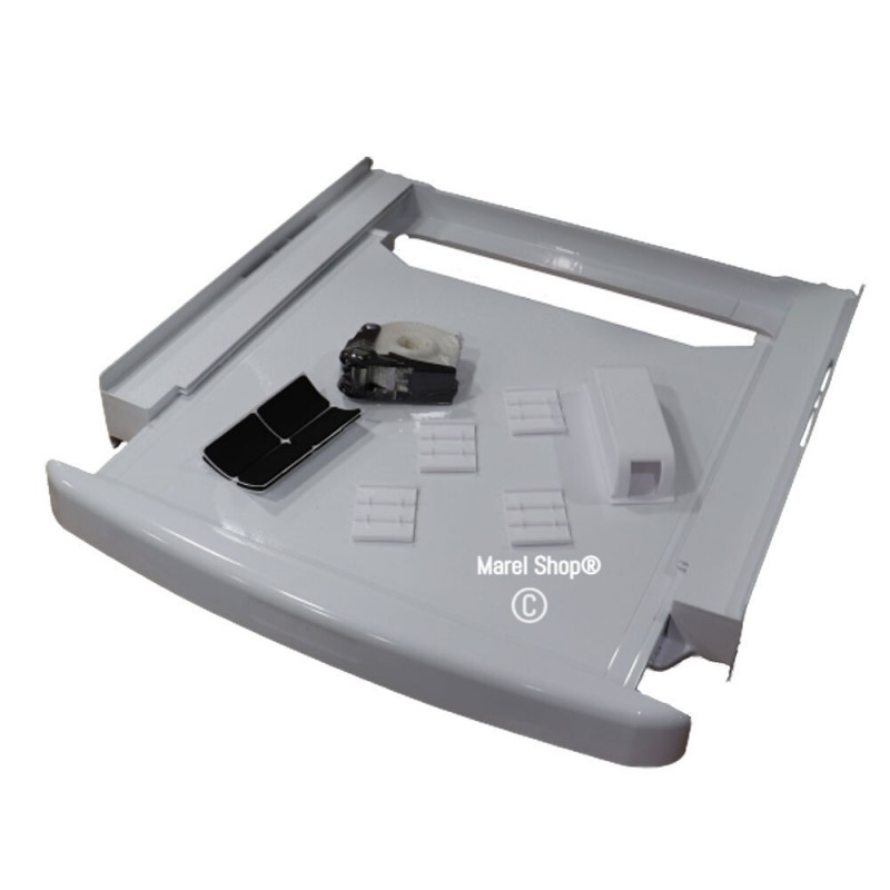 Kit Sovrapposizione Lavatrice Asciugatrice Originale Whirlpool Con Ripiano 60x60 Universale