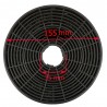 Filtri in Carbone 2 Pezzi per Cappa Silverline AF100 Diametro Esterno 155 mm interno 35 mm AF100