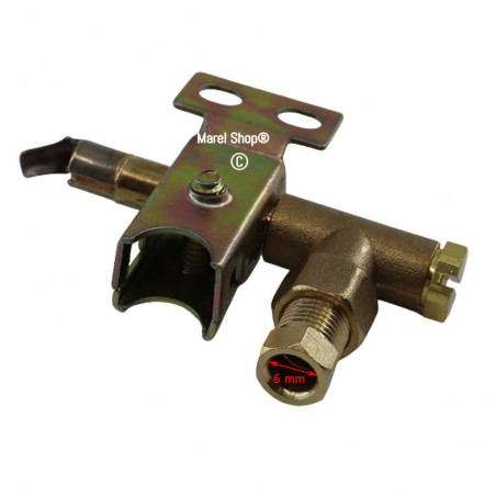 Fiamma pilota una fiammella metano e GPL da regolare con ingresso bicono da 6 mm