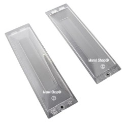 Kit 2 Pezzi Plafoniera Coprilampada 180 x 50 mm per Cappa Faber Ariston 133.0016.910
