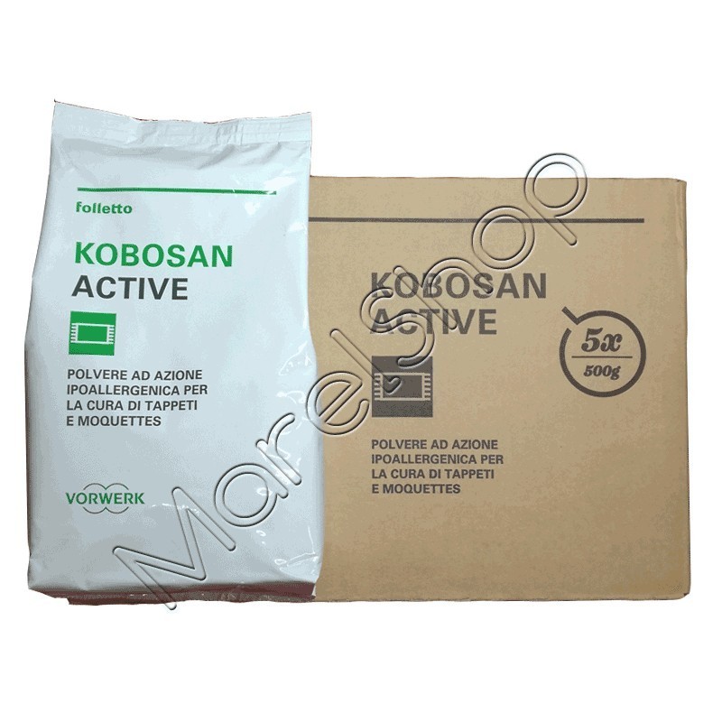5 Confez. Polvere Tappeti Kobosan Active Originale Vorwerk