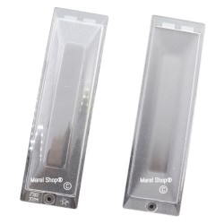 Kit 2 Pezzi Plafoniera Coprilampada 180 x 50 mm per Cappa Faber Ariston 133.0016.910