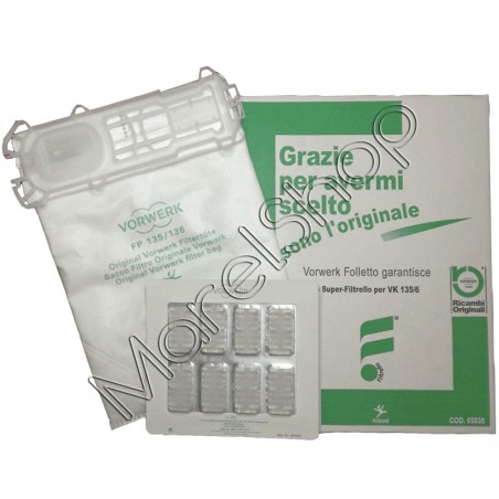 Sacchetti + Profumatori Originali Vorwerk Folletto VK135 VK136