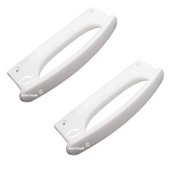 Kit due pezzi maniglia maniglietta per frigorifero Whirlpool Ignis Bauknecht