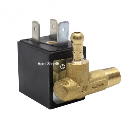 Elettrovalvola Bobina Filettatura 1/8 con Attacco 90° a Sinistra per Ferri da Stiro Q005