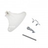 Kit Completo Gancio Nasello Molla Maniglia Maniglietta per Lavatrice Indesit Ariston C00096865