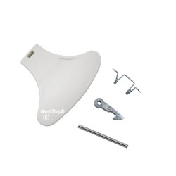 Kit Completo Gancio Nasello Molla Maniglia Maniglietta per Lavatrice Indesit Ariston C00096865