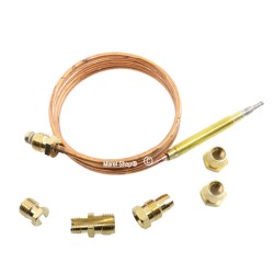 Termocoppia con raccordi lunghezza 60 cm per forni stufe e caldaie