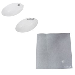 Kit 2 Pezzi Plafoniere Ovali più Filtro Cappa Antigrasso 515 x 900 mm per Cappe 484000008526