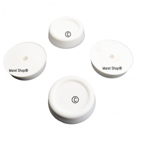 Piedini in Gomma Antiscivolo o Sovrapposizione per Lavatrice Lavasciuga Kit 4 Pezzi 481281718845