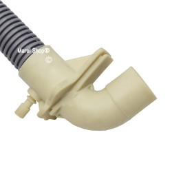 Tubo di scarico lunghezza 128 cm per lavatrice Whirlpool Ignis