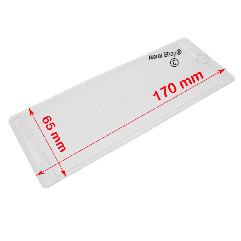 Plafoniera Copertura Lampada Diffusore Luce 170 x 65 mm per Cappa Elica Whirlpool PLA0023125A