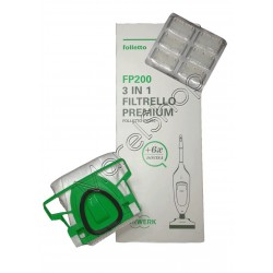 Confez. 6 Sacchetti + 6 Profumatori Originali Vorwerk Folletto VK200 VK220S VR7S 57918