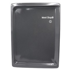 Teglia Leccarda Smaltata Grigia Colore Alluminio per Forno Bosch Siemens 34,5x46,5cm 00701725