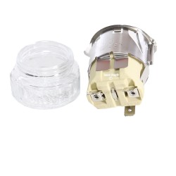 Porta Lampada con Lampadina Alogena Attacco G9 40W per Forno Whirlpool Ignis Bauknecht 481010638530