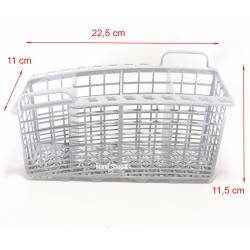 Cestello portaposate  22,5 x 11 x 11,5 cm per lavastoviglie Ariston Indesit