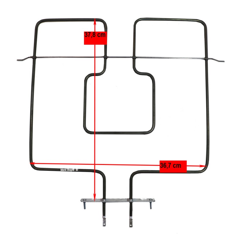 Resistenza Superiore 1400W 37,8 x 36,7 cm per Forno Whirlpool Ignis Bauknecht 480121104179