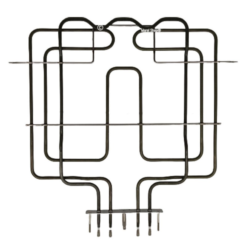 Resistenza Doppia Superiore 2450 W + 568W per Forno Whirlpool Ignis Bauknecht 365x430 mm 481925928838