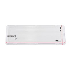 Kit 2 pezzi copri lampada plafoniera copertura lampada luce 174 x 60 mm per cappa Bosch Siemens 00264984