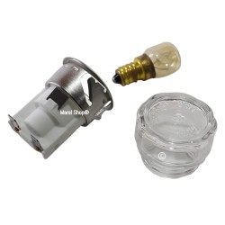 Porta Lampada Copertura Lampadina Completo per Forno Fornetto De Longhi 5511810478