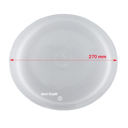Piatto girevole diametro 270 mm per forno microonde Sharp Whirlpool AEG Candy Panasonic NTNT-A007URE0 4055382263