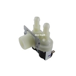 Elettrovalvola 2 Vie 90 Gradi 12 mm 220/240 V per Lavatrice e Lavastoviglie 62AB010