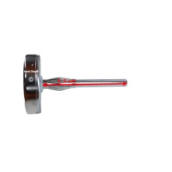 Termometro cottura 0-500° diametro 6 cm  lunghezza sonda 9,5 cm per forno a legna e barbecue vari usi