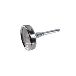 Termometro cottura 0-500° diametro 6 cm  lunghezza sonda 9,5 cm per forno a legna e barbecue vari usi