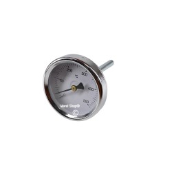 Termometro cottura 0-500° diametro 6 cm  lunghezza sonda 9,5 cm per forno a legna e barbecue vari usi