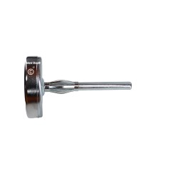 Termometro cottura 0-500° diametro 6 cm  lunghezza sonda 9,5 cm per forno a legna e barbecue vari usi