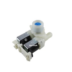 Elettrovalvola 2 Vie 90 Gradi con Morsettiera per Lavatrice Whirlpool Ignis Bauknecht 481227128558