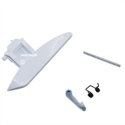 Maniglia Maniglietta Completa Gancio Nasello e Molla per Lavatrice Electrolux Zanussi Rex Zoppas 4055392858