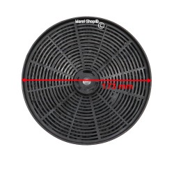 Filtro in Carbone MOD 46 Diametro 173 mm Altezza 35 mm per Cappa Turboair 9029801504