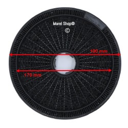 Filtri in Carbone 2 PZ MOD 190 per Cappa Best Candy ECFB02