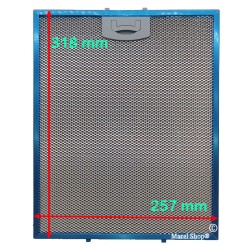 Filtro cappa alluminio Tecnowind 257x318x8mm