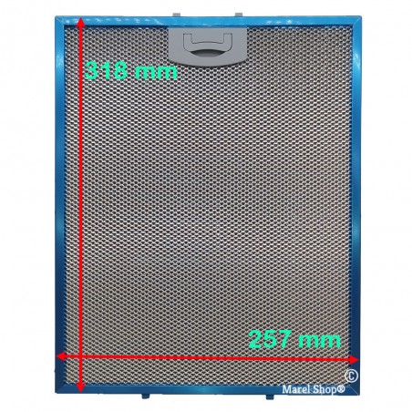 Filtro cappa alluminio Tecnowind 257x318x8mm