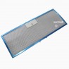 Filtro metallico in alluminio curvo 449,5 x 172 mm per cappa Elica Whirlpool 10801290451