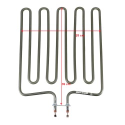 Resistenza 2670 W 39 x 28 cm per Sauna Sawo SCA266